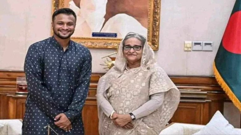শেখ হাসিনার সঙ্গে সংবাদ সম্মেলনে থাকছেন সাকিব আল হাসান